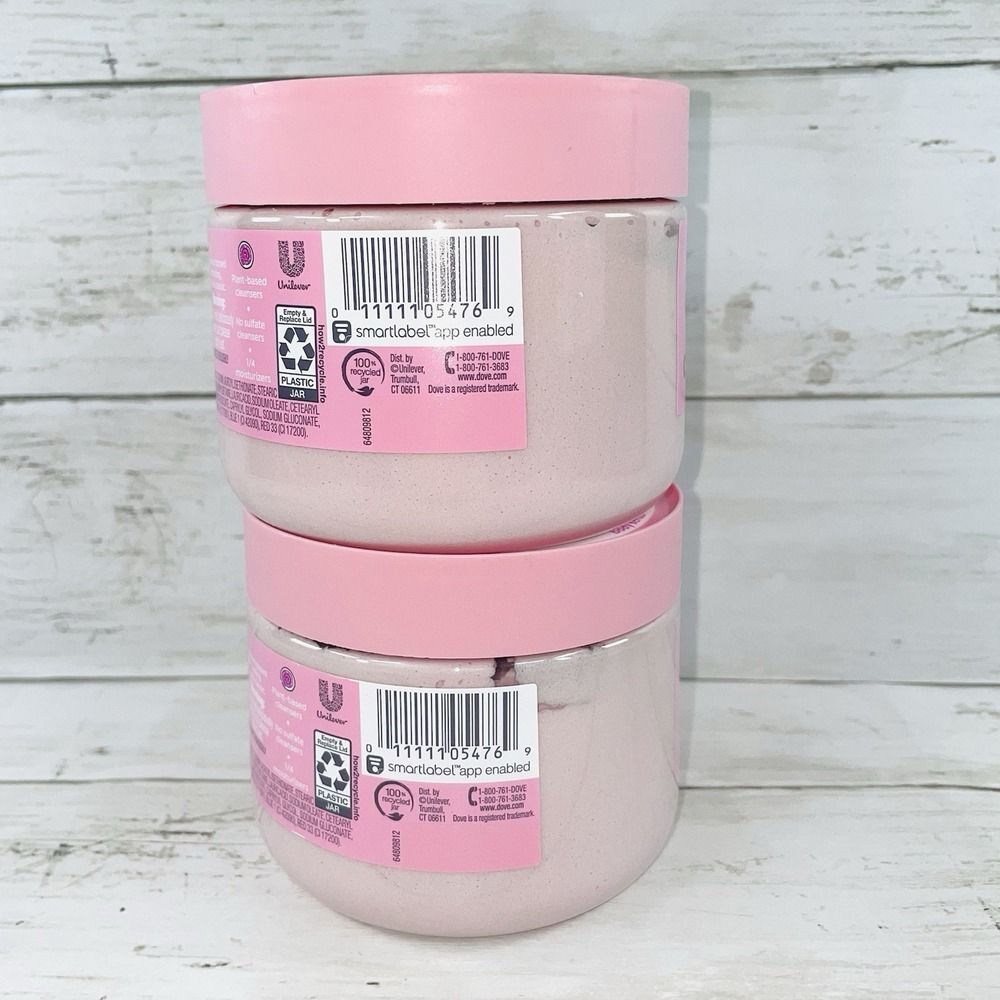 Dove x Crumbl Confetti Cake Exfoliating Body Scrub 15oz Limited Edition Set of 2 - Picture 3 of 4